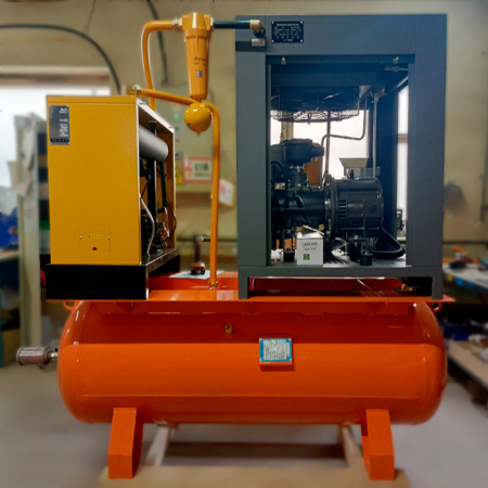 Винтовой компрессор  BERG Атом А-11Е 8 бар IP 23 4 в 1 с ресивером 500л (1010547500)